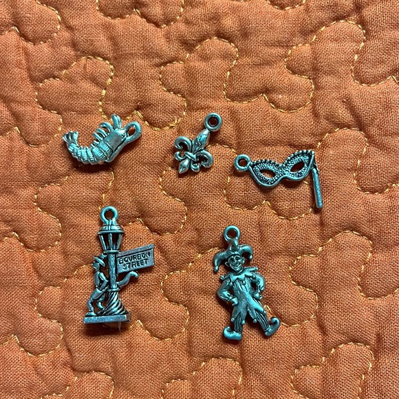 Jewelry - Set of 5 Mardi Gras charms